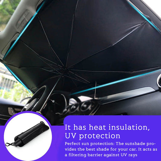 Car Windshield Sun Shade Umbrella     مظلة الزجاج الأمامي للسيارة